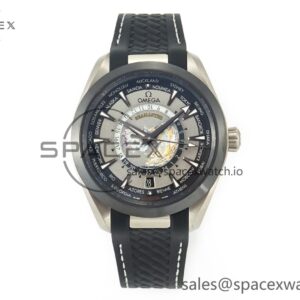 Aqua Terra 150M 43mm 24 Ti VSF reference-accurate Gray Dial on Black Rubber Strap A8938 hand-finished build — custom-built watch