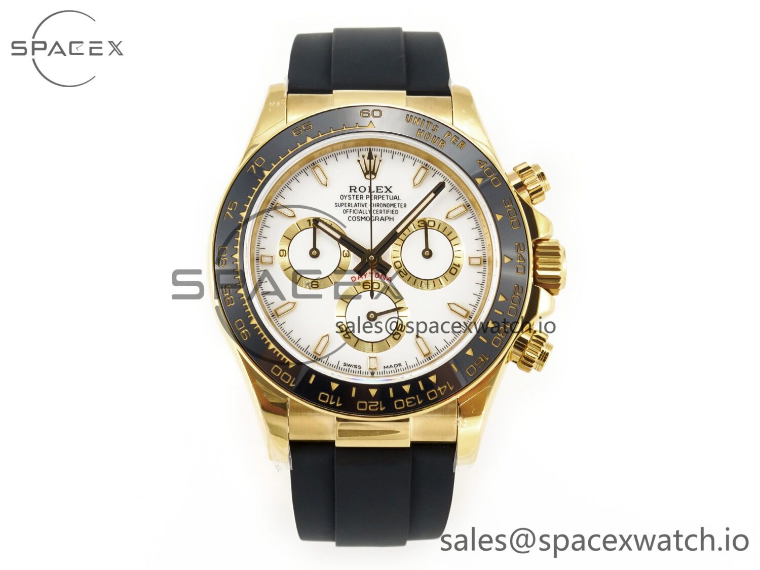2023 Daytona 126518 Clean reference-accurate White Dial on Oysterflex Strap SA4130 — custom-built watch