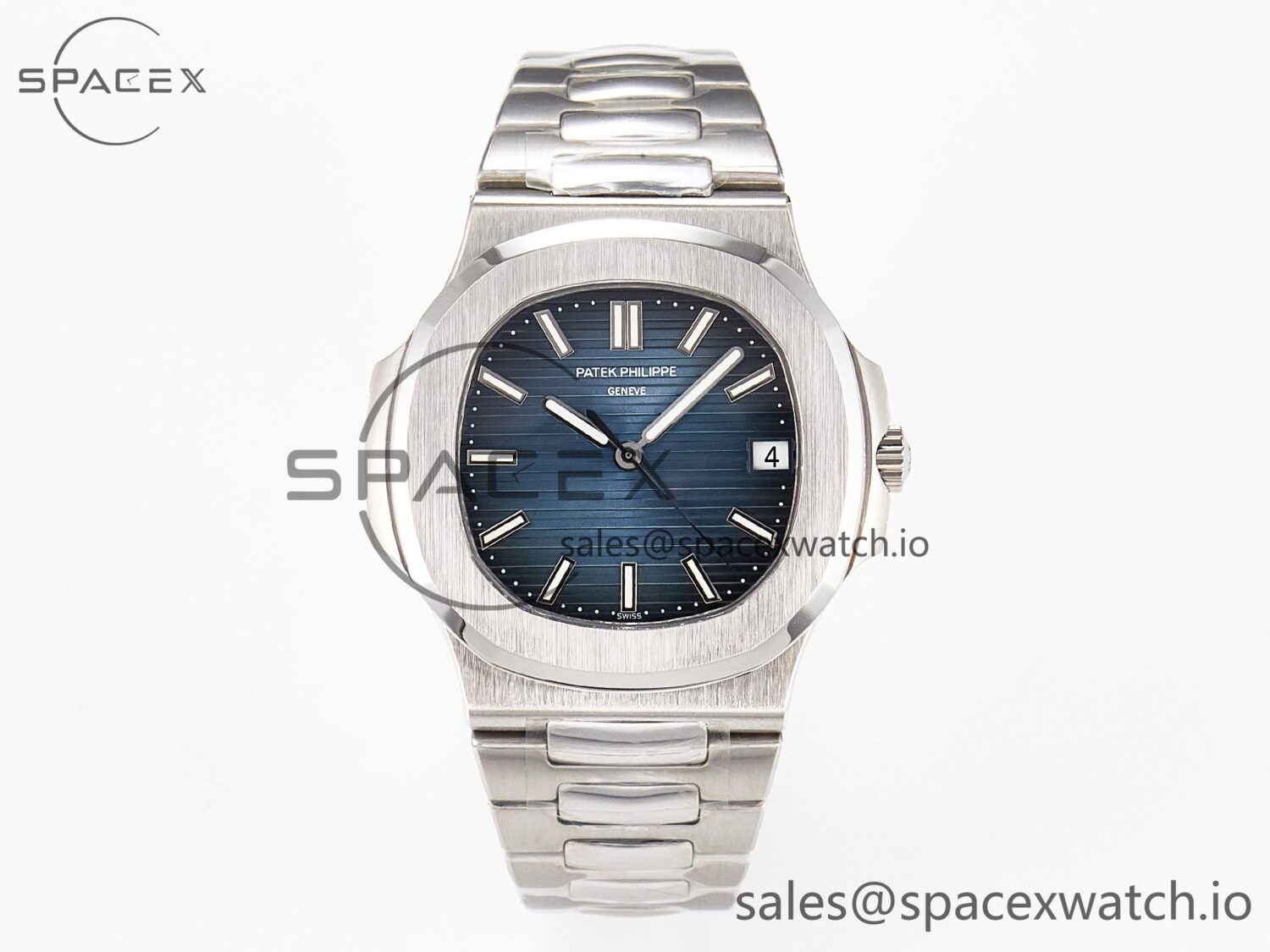 Nautilus Jumbo 5711 JJF reference-accurate Blue Textured Dial On SS Bracelet A324 V3 — custom-built watch