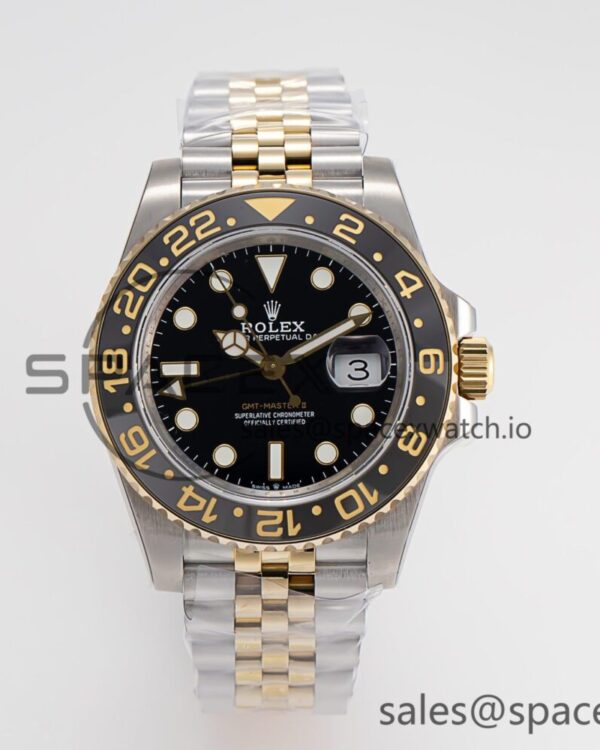 GMT Master II 126713 904L SS GMF reference-accurate Black Dial on Jubilee Bracelet VR3285 CHS — custom-built watch