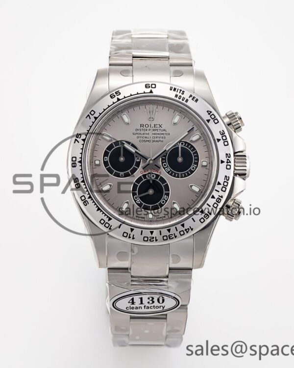 Daytona 116509 Clean reference-accurate 904L SS Case Gray Dial on SS Bracelet SA4130 V2 — custom-built watch