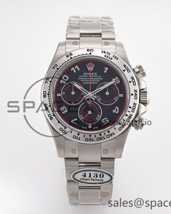 Daytona 116509 Clean reference-accurate 904L SS Case Black Dial on SS Bracelet SA4130 V2 — custom-built watch