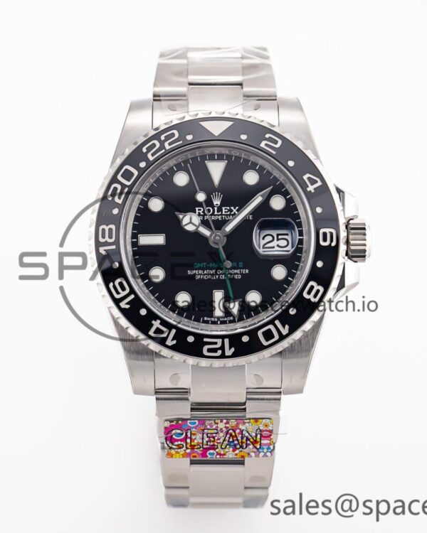 GMT-Master II 116710 LN Black Ceramic 904L Steel Clean Factory Best Edition VR3186 — custom-built watch