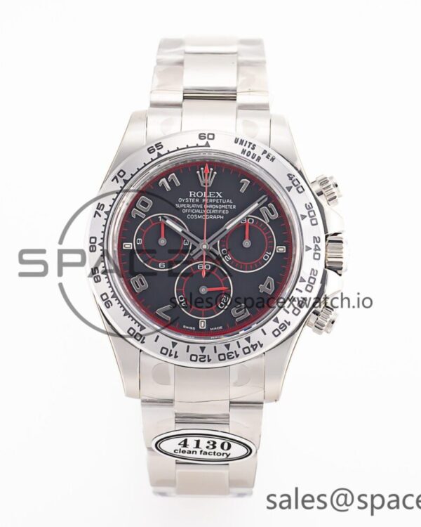 Daytona 116509 Clean reference-accurate 904L SS Case Black Dial on SS Bracelet SA4130 V2 — custom-built watch