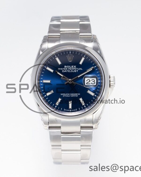 DateJust 41 126330 904L SS VSF reference-accurate Blue Dial on Bracelet VS3235 — custom-built watch