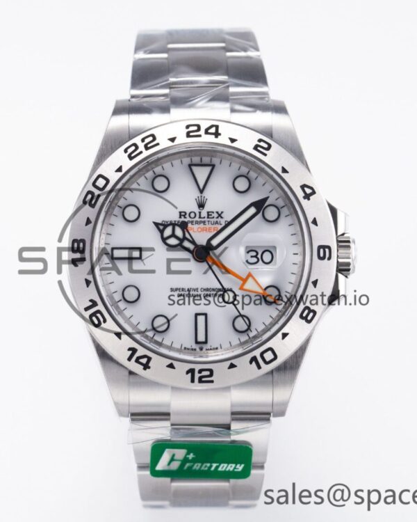 Explorer II 42mm 226570 904L SS C+F reference-accurate White Dial on Bracelet VR3285 CHS — custom-built watch