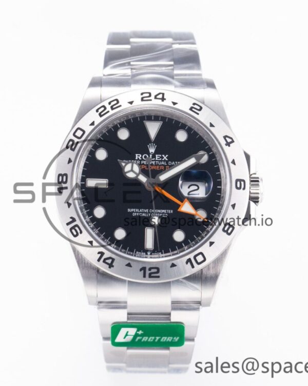 Explorer II 42mm 226570 904L SS C+F reference-accurate Black Dial on Bracelet VR3285 CHS — custom-built watch