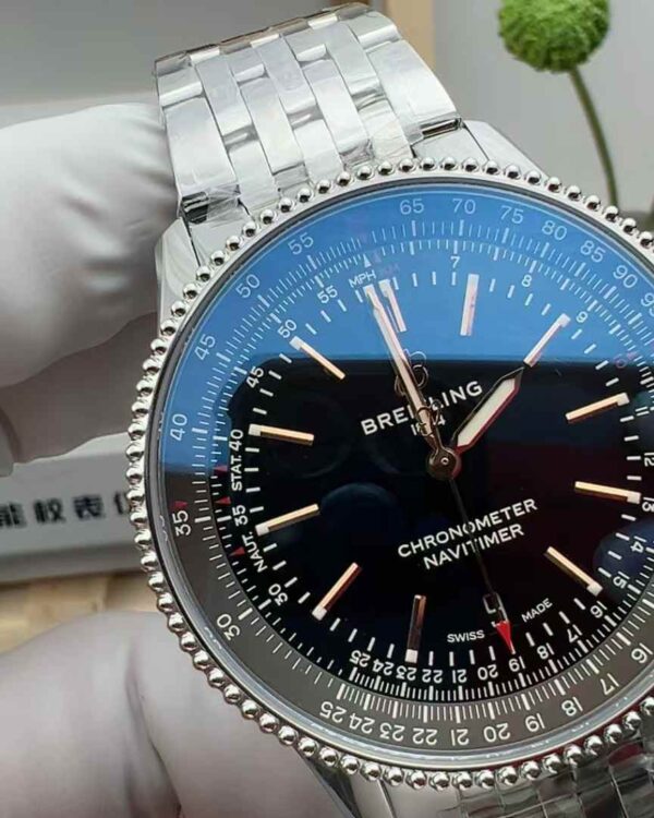 Breitling Aviation Chronograph Steel Strip Black Plate of V7 Factory