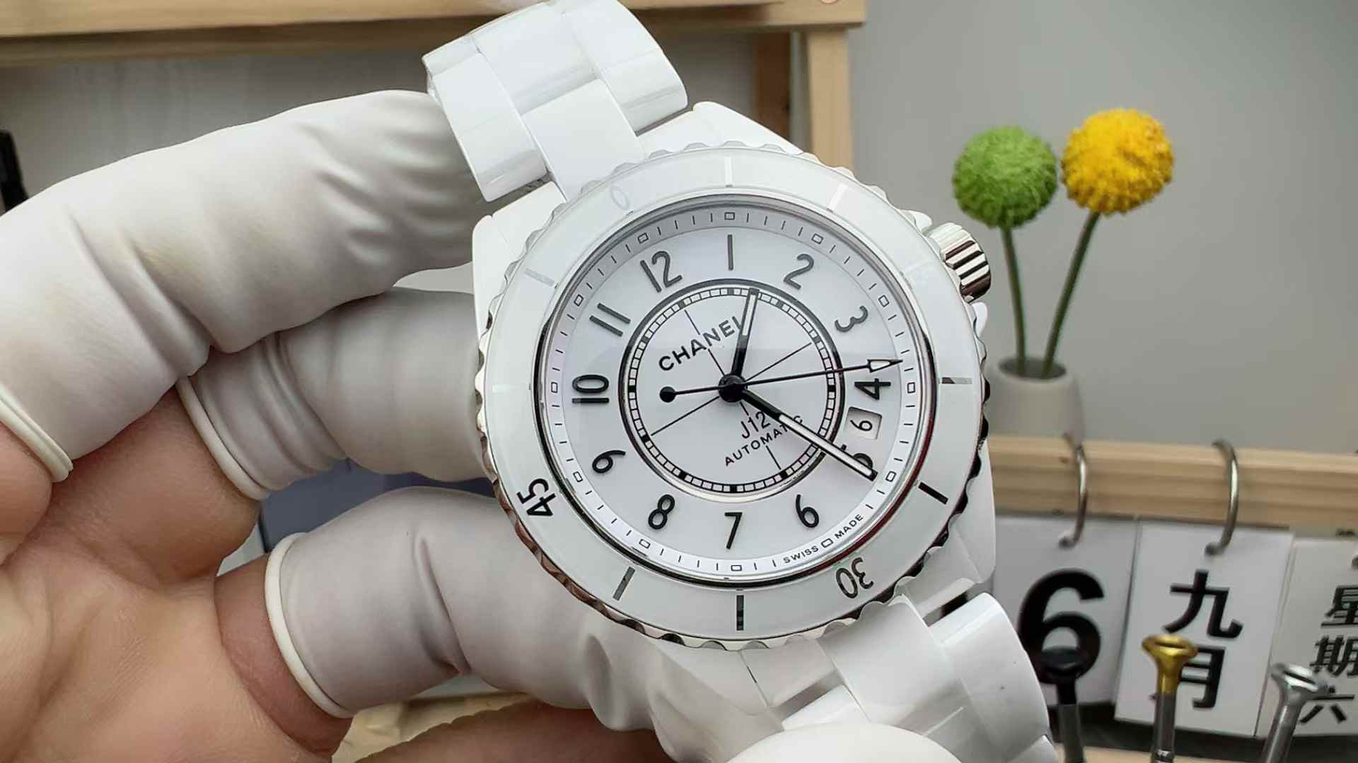 BV Factory Chanel J12 white flour white ceramics
