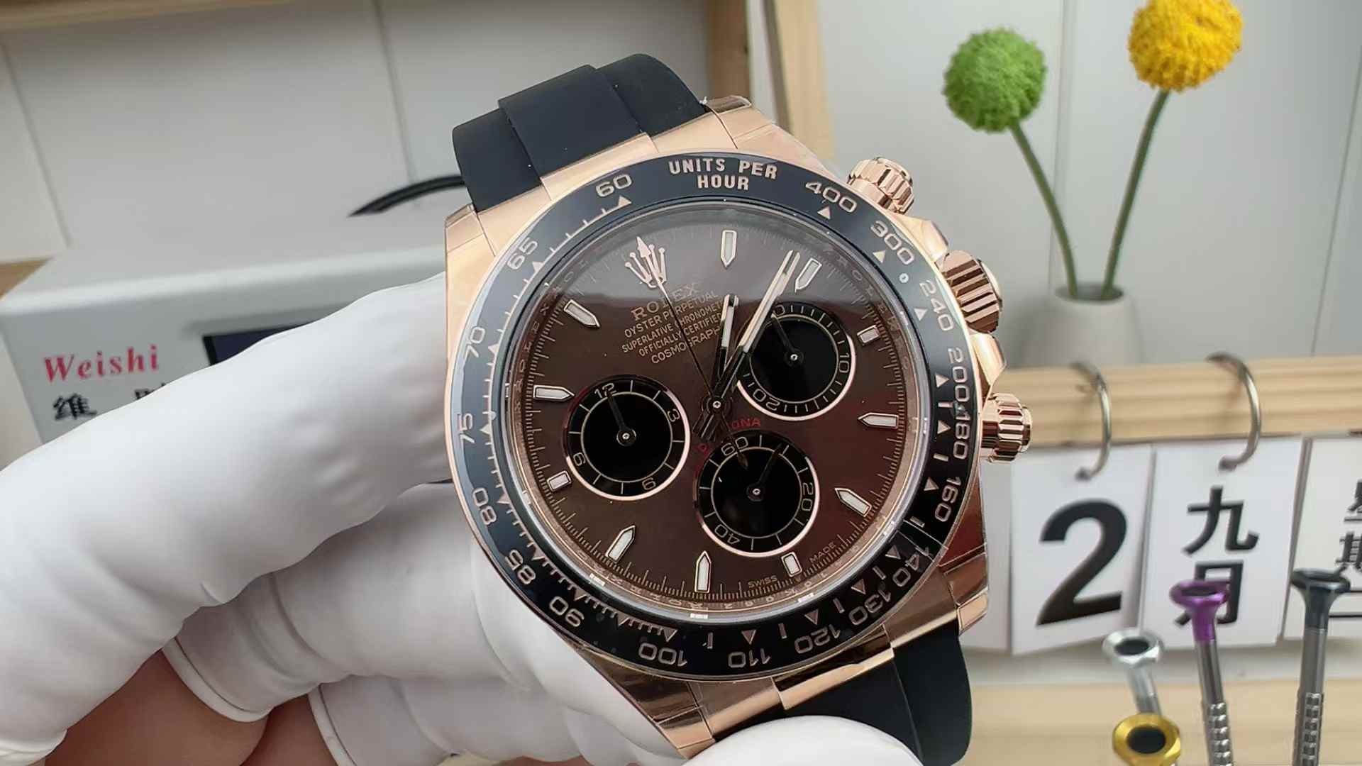 BT Factory Rolex Daytona 126515 4131 Movement Steel Strip Chocolate Plate