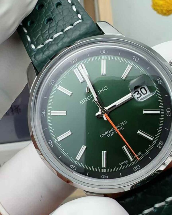 BlS Factory Breitling    belt   Green plate 38MM