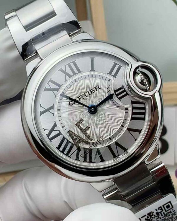 AF Factory Cartier blue balloon white face 33MM quartz women's steel strip