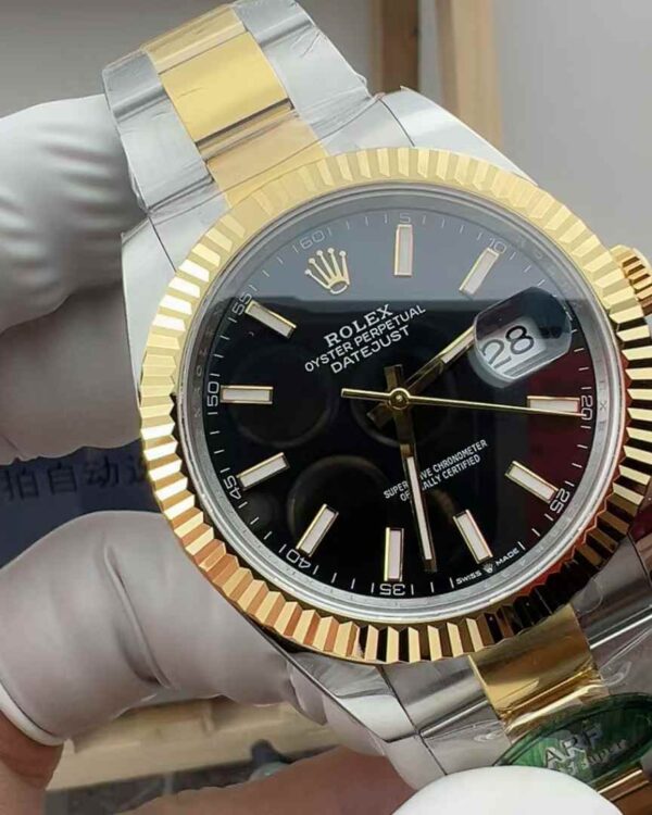 ARF Factory Rolex Gold Log 41mm Black Disk