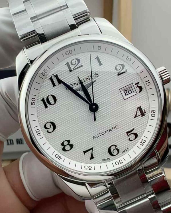 KY Factory Longines Famous Craftsman Single Calendar Steel Belt White Plate