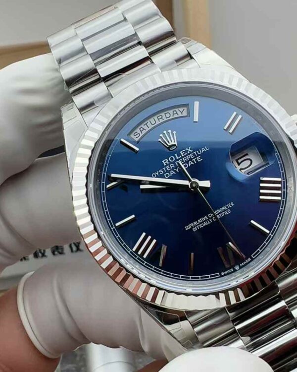 VS Factory Rolex DD new blue-faced Roman platinum steel strip