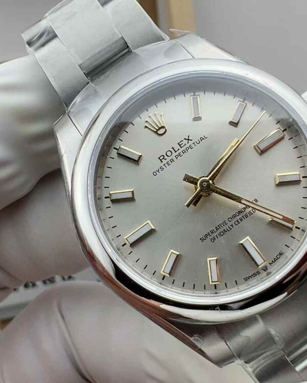 WF Factory Rolex Oyster Perpetual Silver Gray Face 31mm Women's Steel Strip