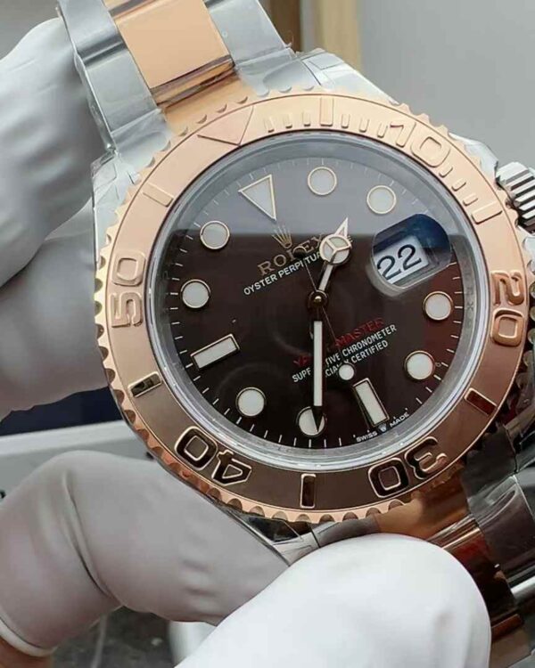 VS Factory Rolex Yacht Room rose gold 40mm Deep brown face strip