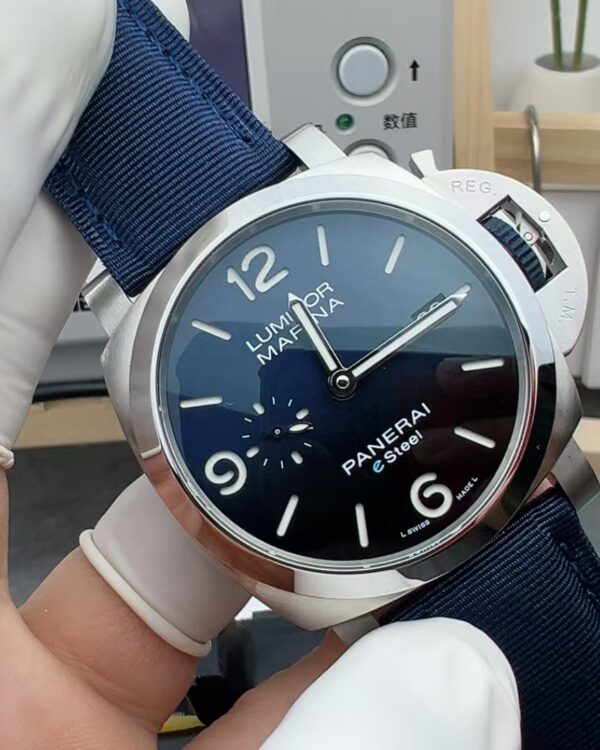 VS Panerai 1157 nylon woven strap blue disc