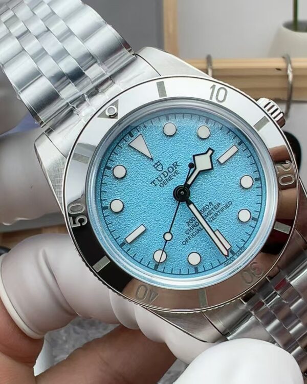ZF Tudor Steel Belt Blue Plate