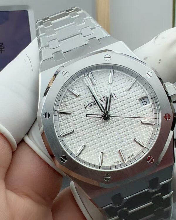 ZF Audemars Piguet Royal Oak Steel Strip White Plate 15500 Calibre Free Movement