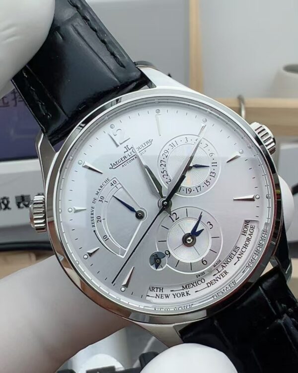 GF Jaeger-LeCoultre Geography Master Belt White Disc