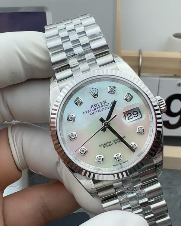 VS Rolex Fritillaria Log 36mm five-baht strap white plate