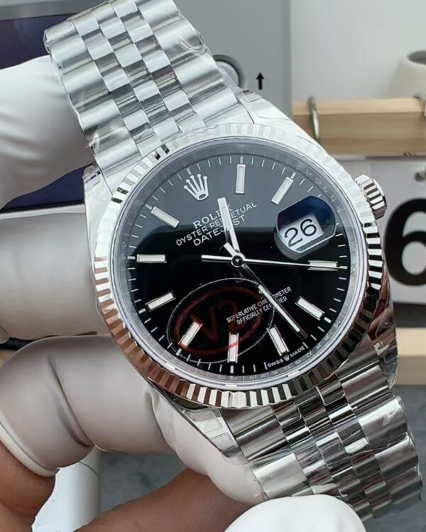 VS Rolex 126334 Log 36 Five-baht Black Plate