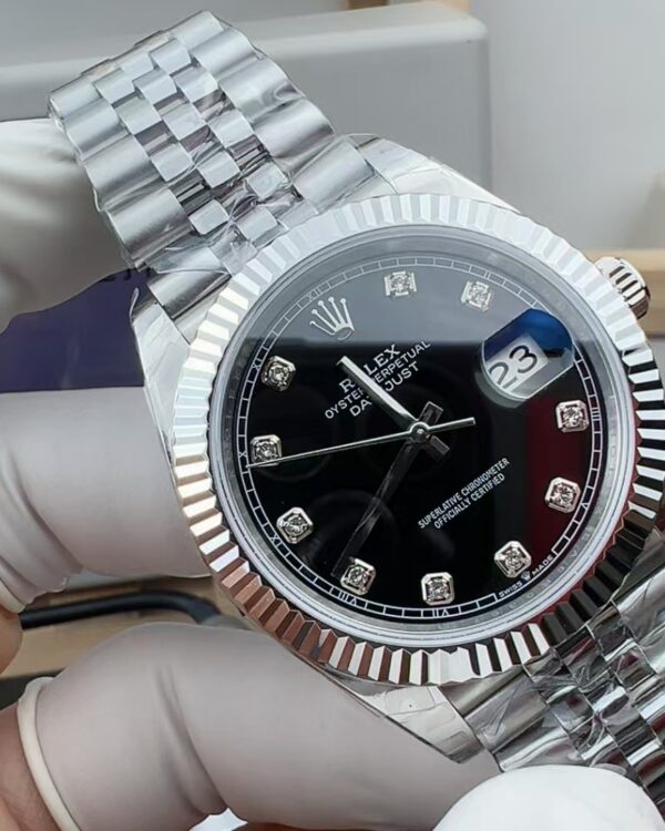 EWE Rolex black diamond diary five-baht strap black plate