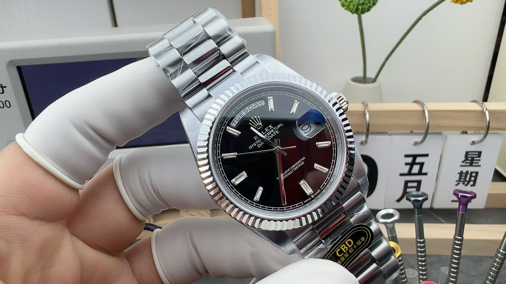 CBD Rolex Weekly Journal 126334 Counterweight Edition Five-baht Strap Black Plate