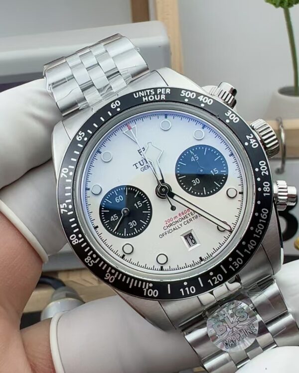 BLS Breitling Steel Belt White Disc Timing