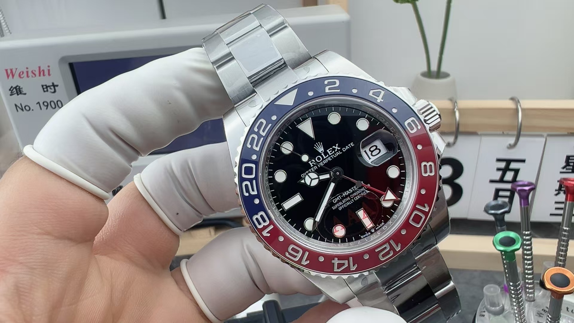 VS Rolex Greenwich 126710 Coke Ring Chain