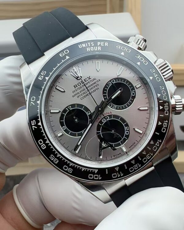 VS Rolex Weighing Gray Gedi 4131 Movement Rubber Band