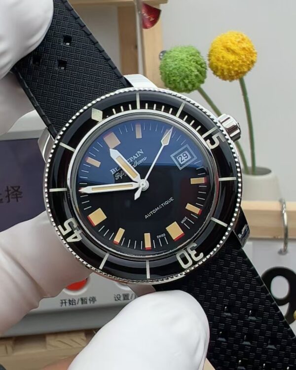 GS Baoplatinum Barracuda nylon woven strap black plate