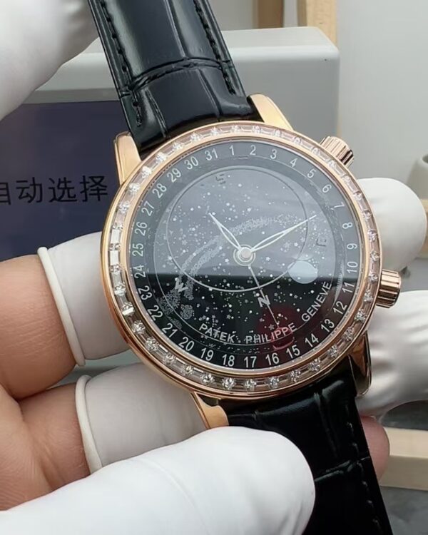 PP Patek Philippe 6104 rose gold star belt and black disc