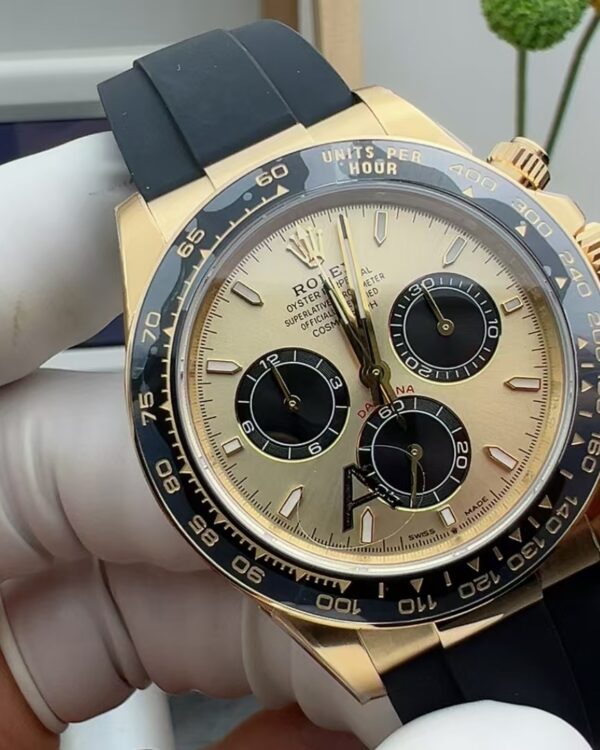 VS Rolex counterweight Yu Wenle 4131 rubber strap