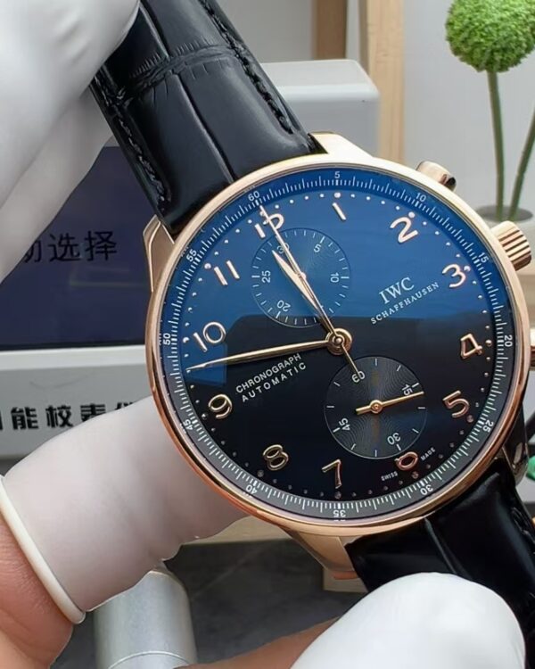 ZF World Rose, Gold, Portuguese, Seven Belt, Black Plate