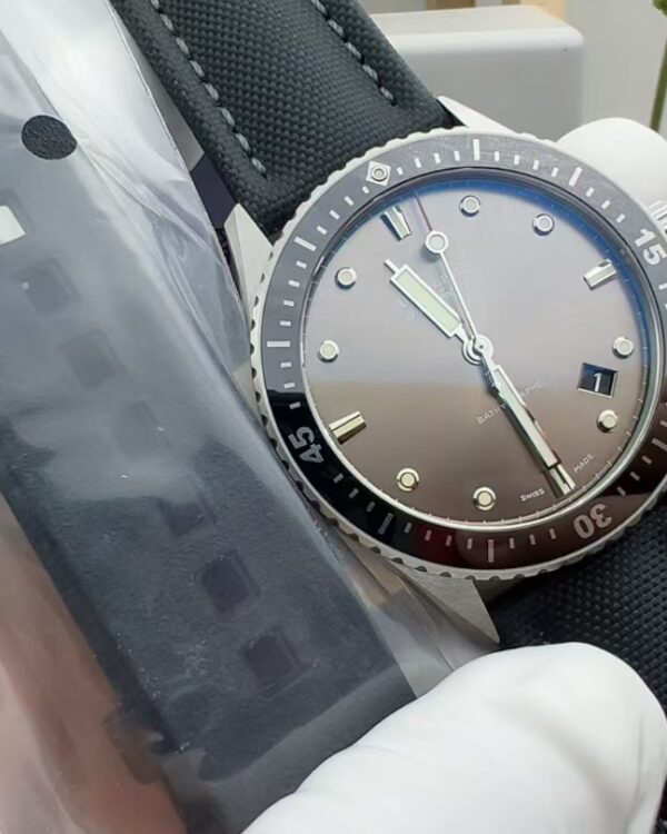 GF Blancpain 50-finder nylon woven strap grey plate