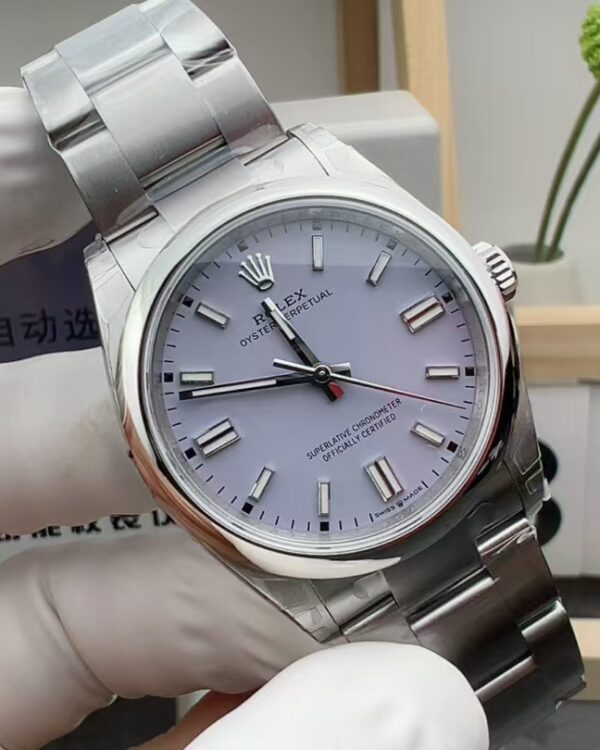 VS Rolex Perpetual 36mm Steel Belt Purple Plate