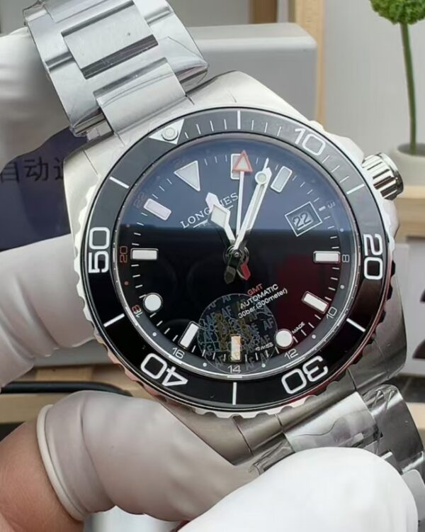 AF Longines Concas GMT Steel Strip Black Plate