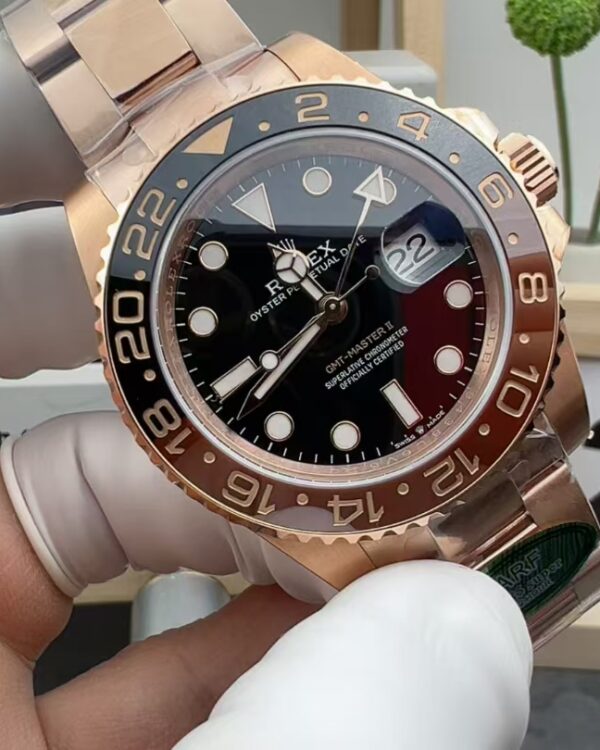 ARF Rolex hairy crab Greenwich series 3285 machine root beer ring