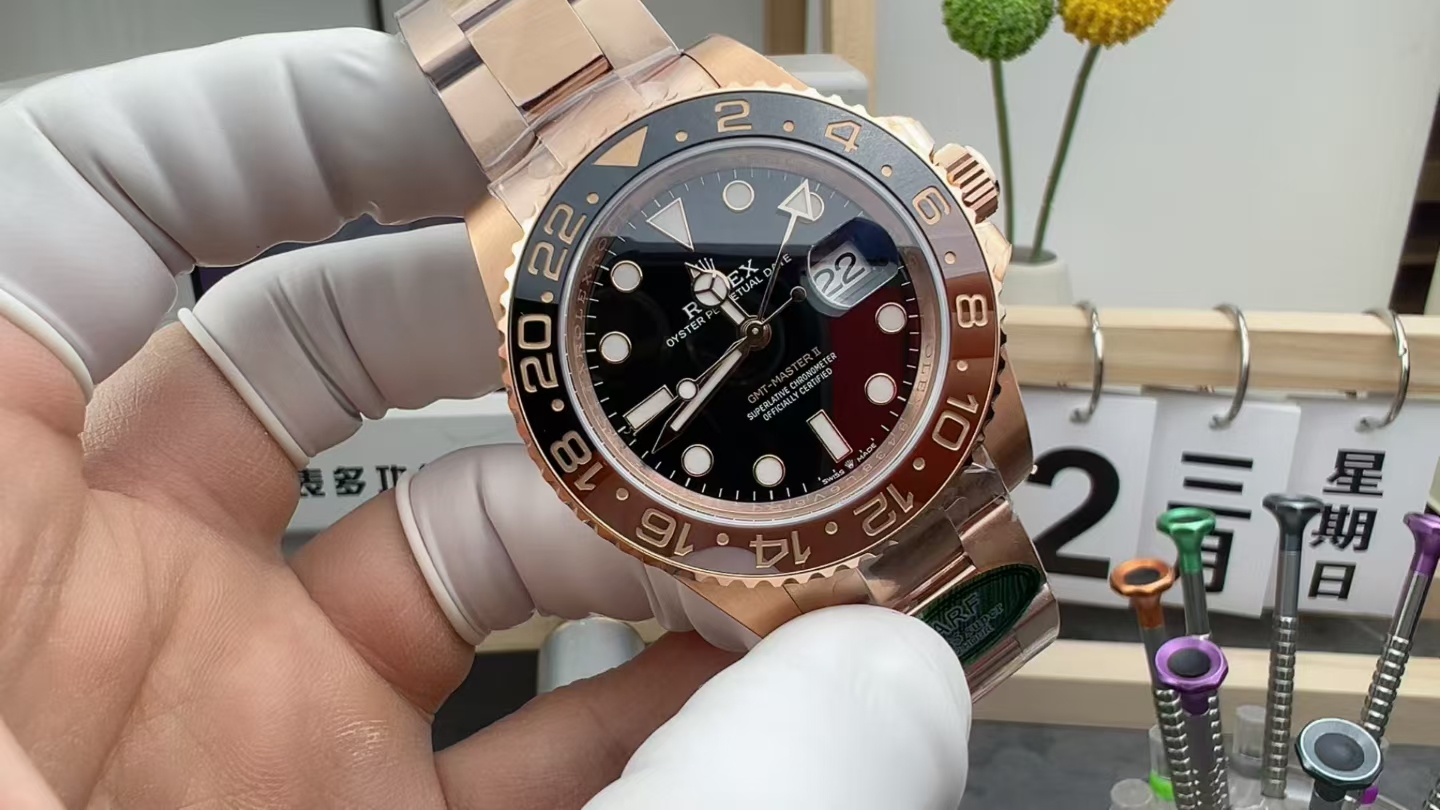 ARF Rolex hairy crab Greenwich series 3285 machine root beer ring