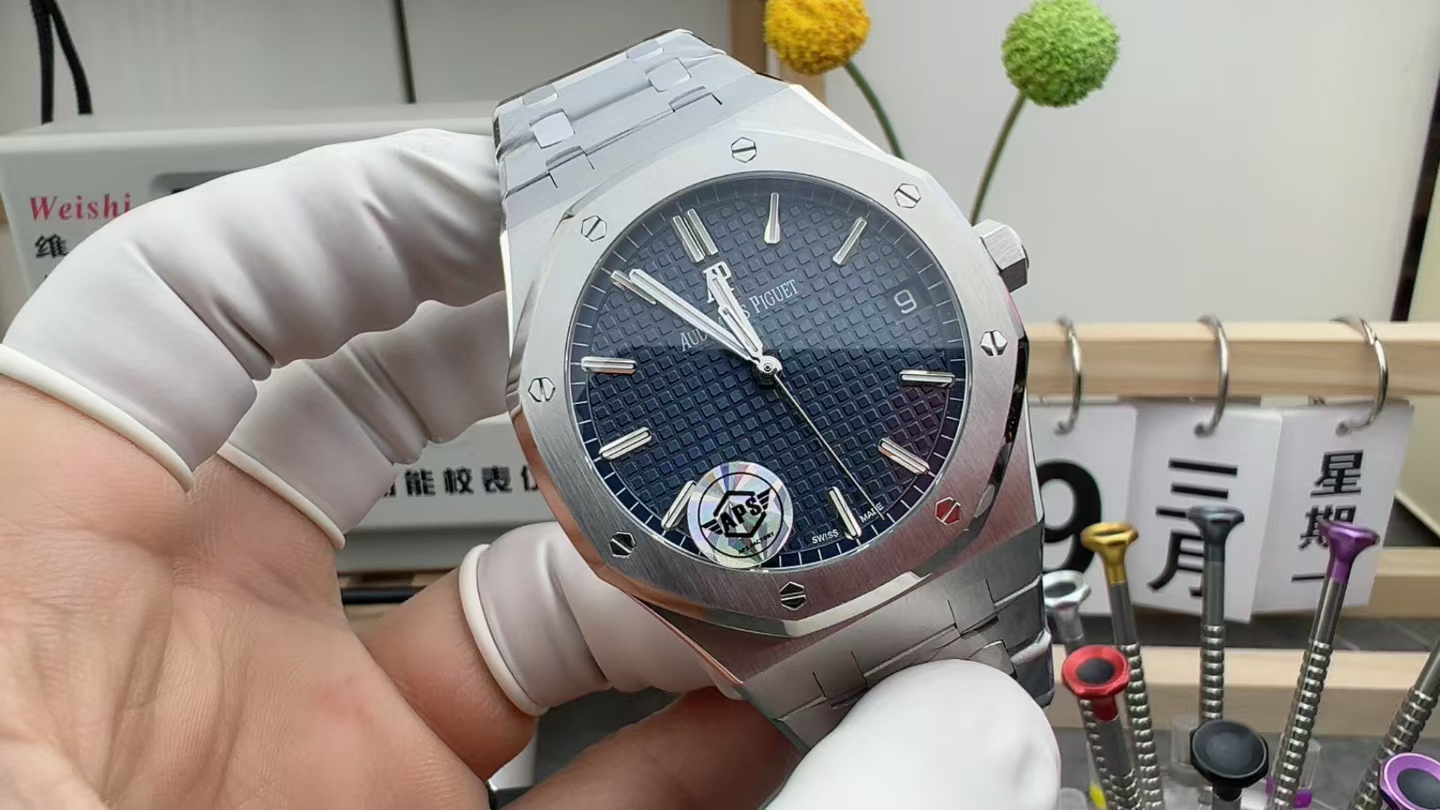 APS Audemars Piguet 15500 non-jam movement steel strip blue disc