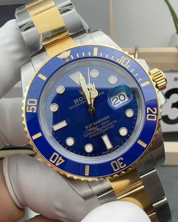 VS Rolex Gold and Blue Water Ghost 3135 calibre