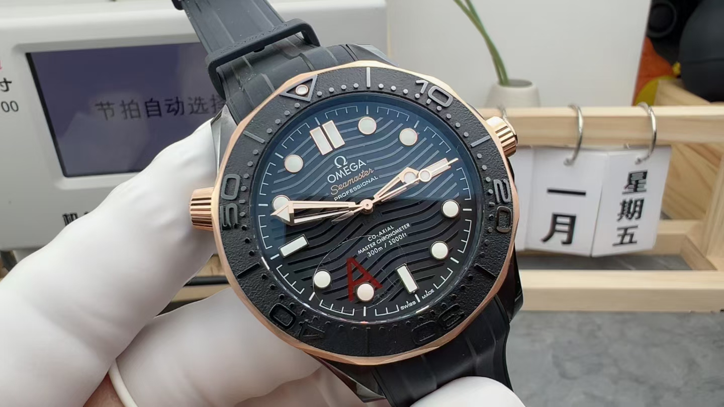 VS Omega Rose Gold Darth Vader Tape
