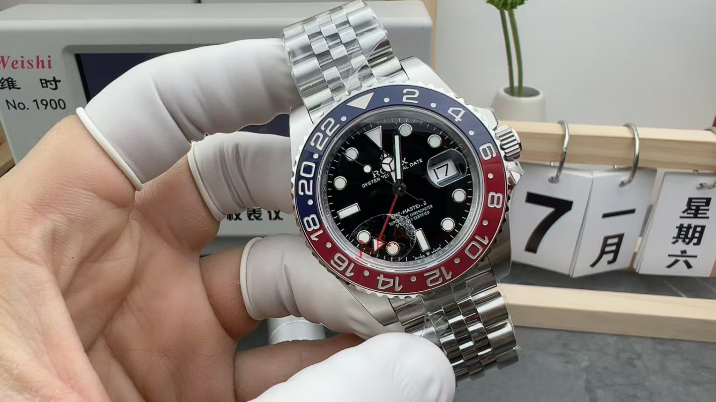 VS Rolex Greenwich 126710 Coke Ring Five-Beaded Strap