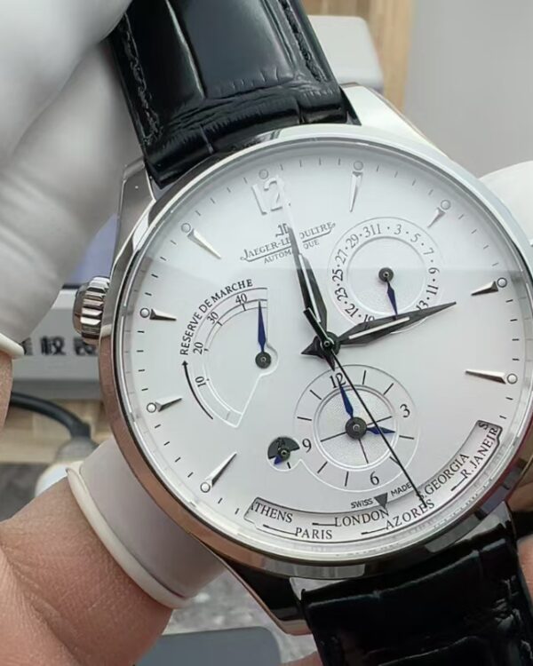 TW Jaeger-LeCoultre Geography Master Belt White Disc