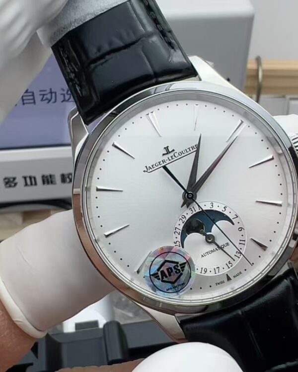 APS Jaeger-LeCoultre Moon Phase Master Belt White Disc