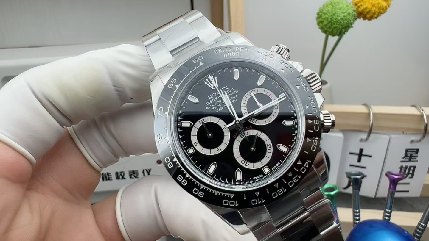 VS4130 Rolex Black Tody Steel Strip Black Plate