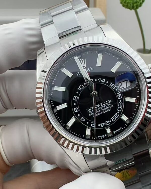 ZF Rolex Steel Strip Black Plate Skywalker