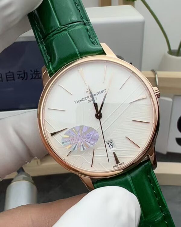 MKS rose gold inheritance belt and white plate